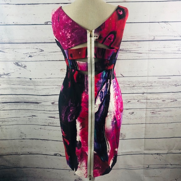 ESCADA Delphi Fantasy Watercolor Zipper Dress, 8 - Picture 1 of 8